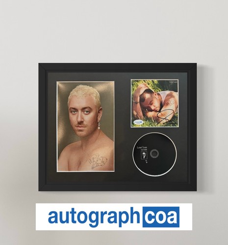 Sam Smith Signed "Love Goes" CD Insert 14x11 Framed - ACOA