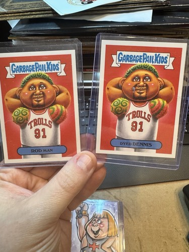 DYED DENNIS RODMAN & ROD MAN 2019 GPK WE HATE THE 90s (Lot of 2 CARDS) VERY RARE