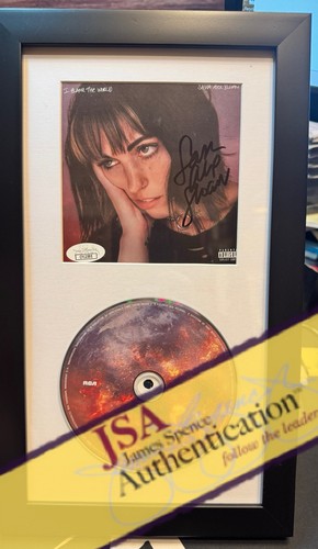 Sasha Alex Sloan Signed CD Insert "I Blame The World" Framed 6.5x12 - JSA