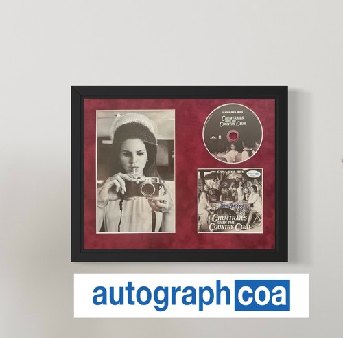 Lana Del Rey Signed "Chemtrails Over Country Club" CD Insert 14x11 Framed - ACOA