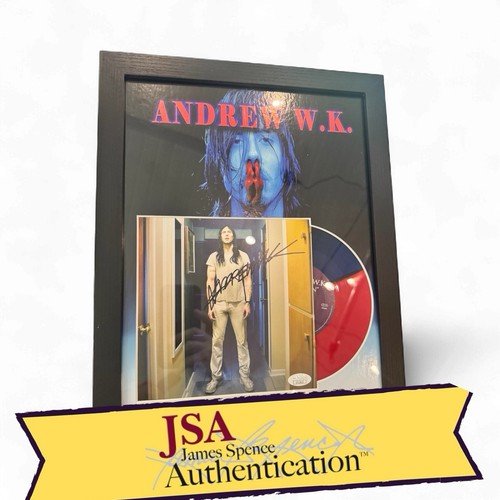 ANDREW W.K SIGNED BABYLON 7" VINYL CUSTOM FRAME 11x14 JSA COA