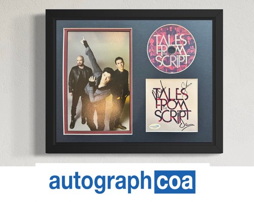 The Script Signed "Tales From The Script" CD Insert 14x11 Framed - ACOA