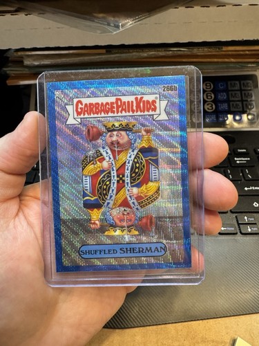 2024 Garbage Pail Kids Chrome Shuffled Sherman Blue Wave 06/75 #266b