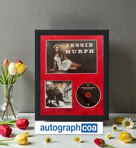 JESSIE MURPH SIGNED SEX HYSTERIA CD INSERT 11X14 FRAMED ACOA COA AUTOGRAPH