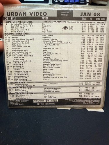 Promo Only "Urban Video" DVD - DJ PROMO MUSIC VIDEO - YOU CHOOSE!