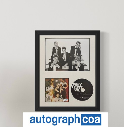 Why Don't We Signed "The Good Times & The Bad Ones" CD Insert 11x14 Frame - ACOA