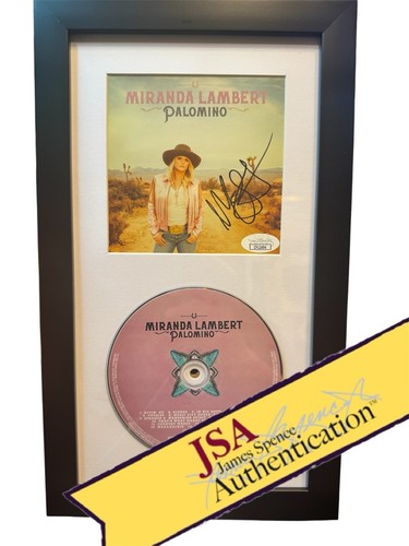 Miranda Lambert Signed CD Insert "Palomino" Framed 6.5x12 - JSA