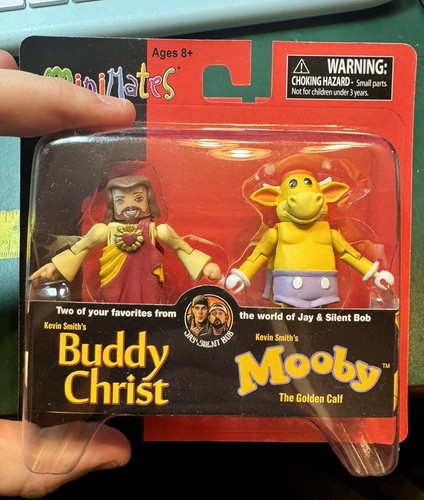 MiniMates : Buddy Christ & Mooby the Golden Calf - Kevin Smith - SEALED NEW