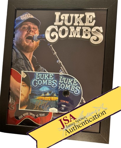 Luke Combs Signed CD Insert "Gettin' Old" Framed 11 X 14 - JSA