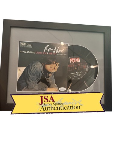 Ryan Adams Signed "Come Pick Me Up" 7" Vinyl Framed 11x14 - JSA