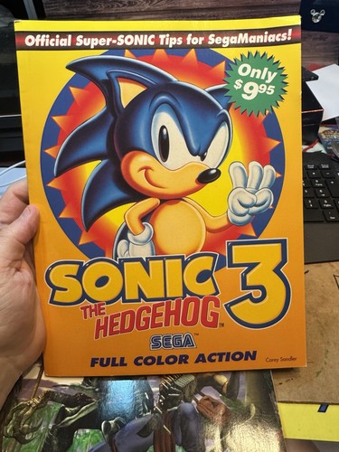 Sega Sonic The Hedgehog Sonic 3 GUIDE Tips Rare COREY SANDLER