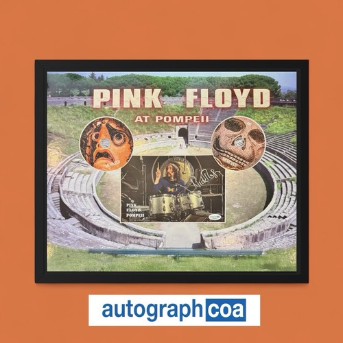 Nick Mason Signed CD Insert "MCMLXXXII" Framed 20x16 - ACOA