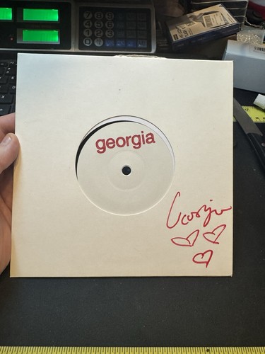 GEORGIA - RAYGUNS - MEGA LTD (100 ONLY)  7" VINYL WHITE LABEL  * SIGNED * NEW