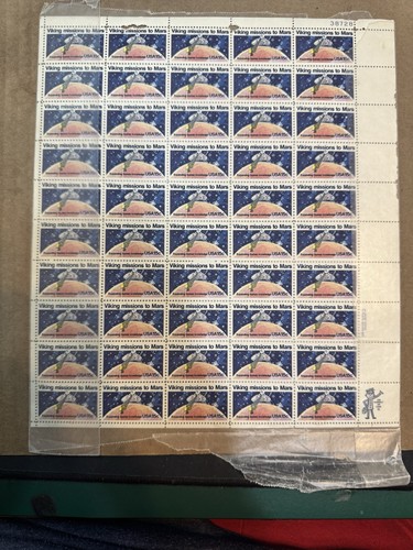 U.S. COMM SHEET OF 50 SCOTT#1759 1978 15ct VIKING MISSIONS TO MARS #38727