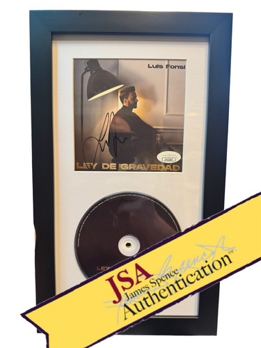 Luis Fonsi Signed CD Insert "Ley De Gravedad" Framed 6.5x12