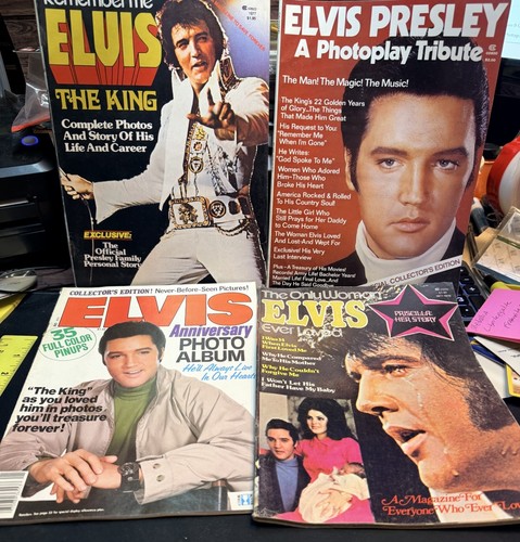 ELVIS PRESLEY VINTAGE MAGAZINE LOT - 1977/1978 GREAT CONDITION PHOTO MAGS