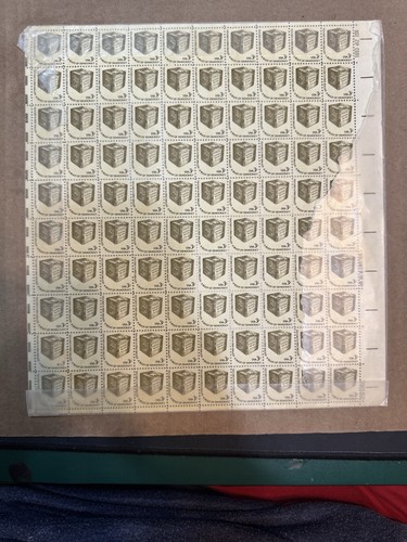 US SCOTT 1584 SHEET (PANE) OF 100 TO CAST A FREE BALLOT 3 CENT FACE MNH