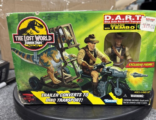 Vintage Jurassic Park The Lost World Dart D.A.R.T. W/ Roland Tembo Open Box RARE