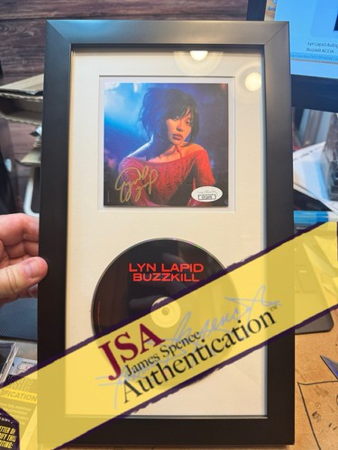 Lyn Lapid Signed CD Insert "Buzzkill" Framed 6.5x12 - JSA