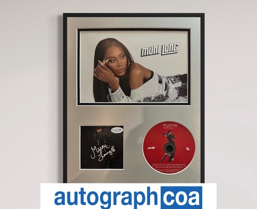 Muni Long Signed "Revenge" CD Insert 11x14 Framed - ACOA