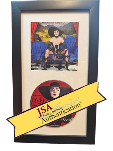 Qveen Herby Signed CD "A Woman" Framed 6.5x12 - JSA