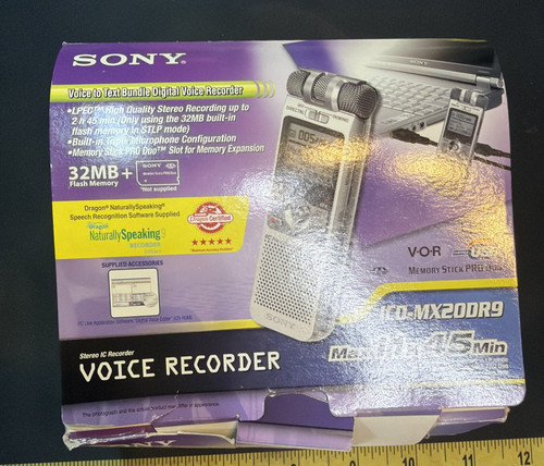 Sony IC Recorder ICD-MX20 Handheld Voice Recorder
