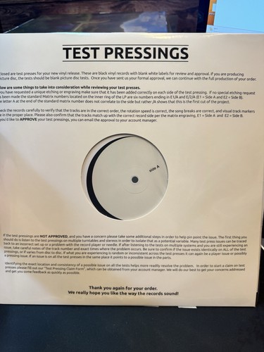 Sum 41 Screaming Bloody Murder Limited TEST PRESS LIMITED TO 10 - BRAND NEW