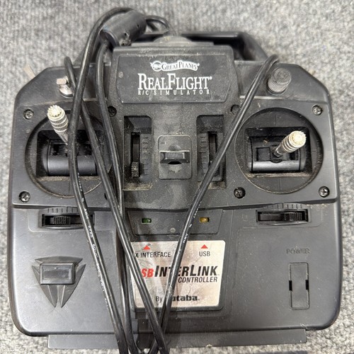 Great Planes Real Flight R/C Simulator Futaba Interlink USB Controller UNTESTED