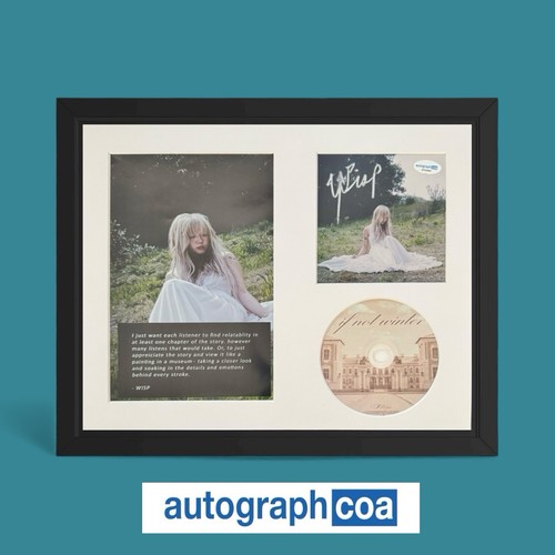 WISP SIGNED IF NOT WINTER CD 14X11 FRAMED ACOA COA AUTOGRAPH