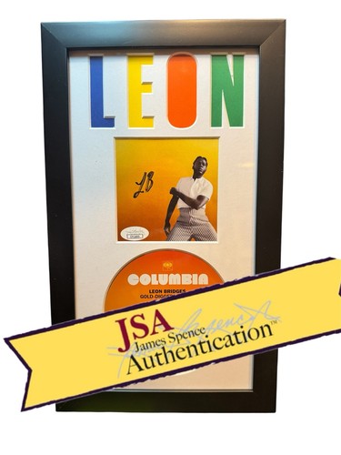 Leon Bridges Signed CD Insert "Gold Diggers Sound" Framed 6.5x12 - JSA
