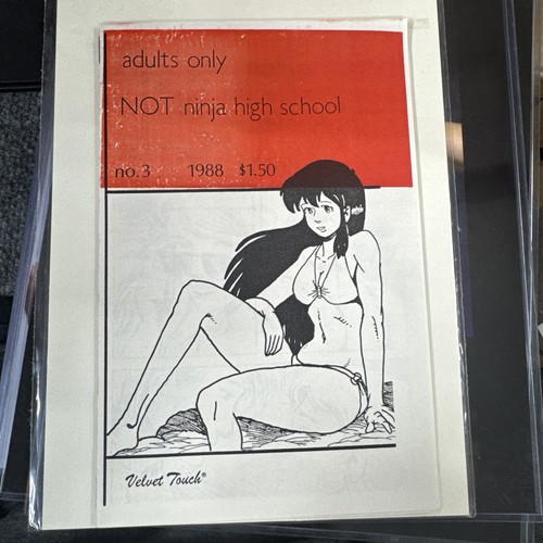 NOT Ninja High School no 3 1988 ORIGINAL PRINT Velvet Touch Comic Doujinshi RARE