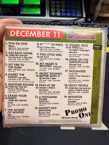 Promo Only Mainstream RADIO PROMO DJ CD - YOU CHOOSE!