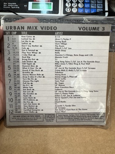 Promo only video classics: Best of Urban mix volume 3 DJ MUSIC VIDEO DVD